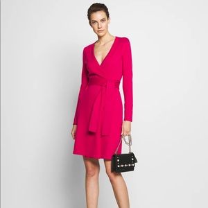 Diane Von Furstenberg New Linda Wrap sweater dress